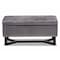 Baxton Studio Esther Modern and Contemporary Grey Velvet Fabric and Dark Brown Finished Wood Storage Ottoman 178-11296-Zoro - alternate 4